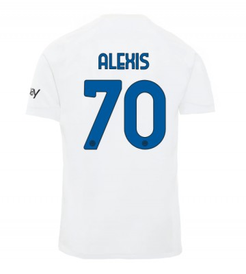 Lacne Muži Futbalové dres Inter Milan Alexis Sanchez #70 2023-24 Krátky Rukáv - Preč